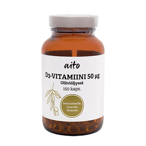 D-vitamiinin tärkeimmät terveysvaikutukset
Luusto: Edistää kalsiumin ja fosforin normaalia imeytymistä ja hyödyntämistä, auttaa ylläpitämään normaalia kalsiumtasoa veressä sekä edistää luiden ja hampaiden pysymistä normaaleina.
Lihakset: Edistää normaalin lihastoiminnan ylläpitämistä.
Immuunijärjestelmä: Edistää immuunijärjestelmän normaalia toimintaa.
Solut: Osallistuu solujen jakautumisprosessiin. 