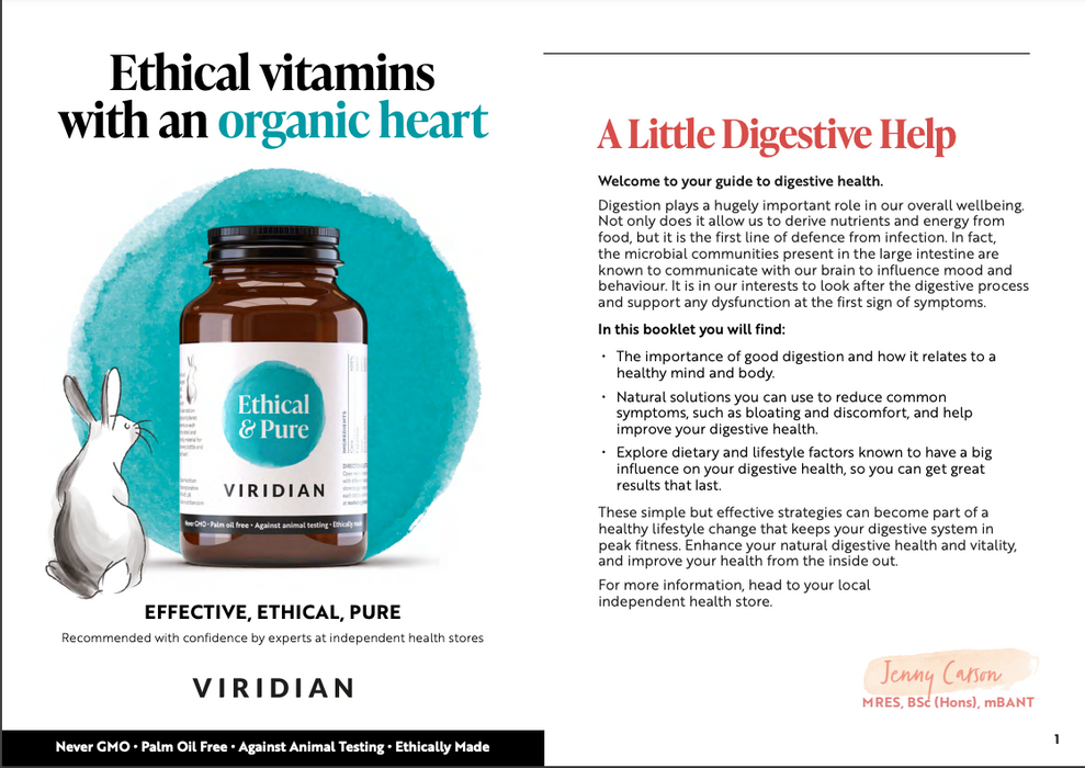 Viridian ruoansulatuksen tuki (Digestive Aid) 90 kaps.