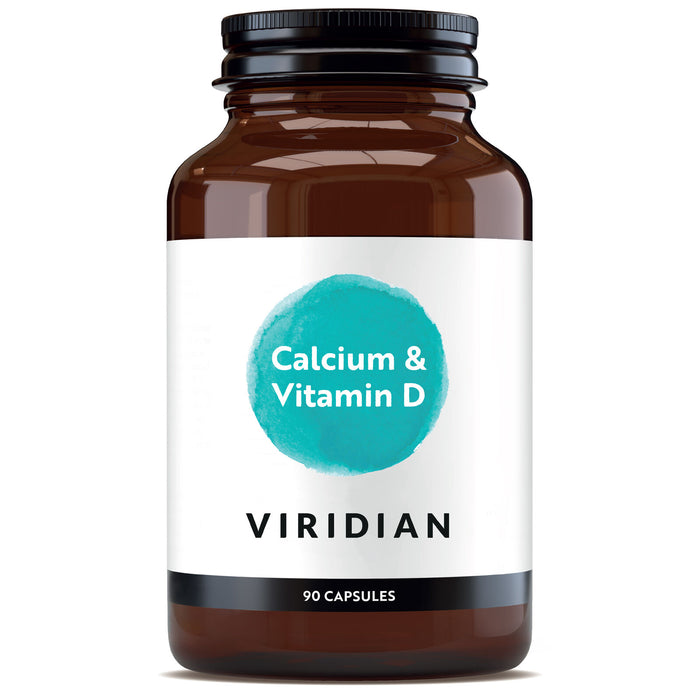 Viridian Vahva Kalsium + D-vitamiini 90 kaps (D3-vitamiini)