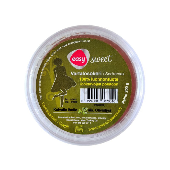 Easy Sweet Vartalosokeri Oliivi kuivalle iholle 200 g